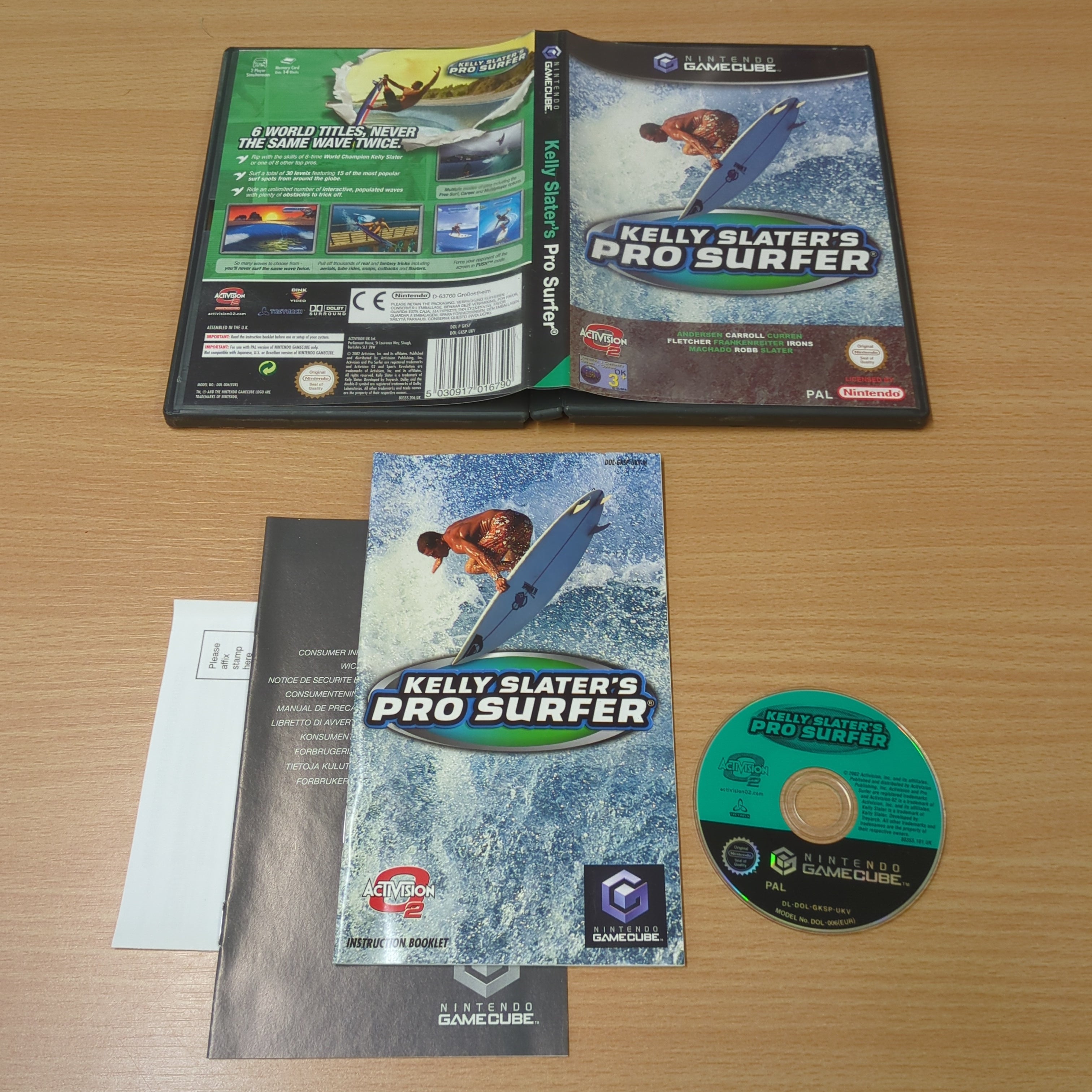 Kelly Slater's Pro Surfer Nintendo GameCube game Kelly Slater's Pro Surfer Nintendo GameCube game